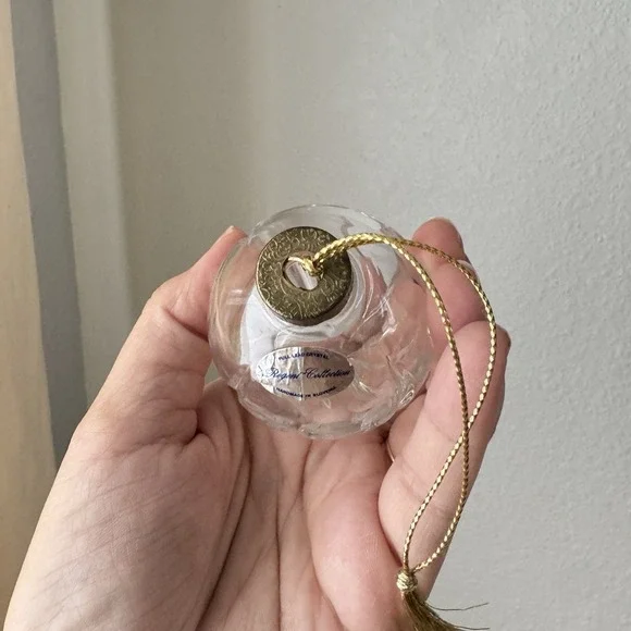 Vtg Miller Rogaska Full Lead Crystal Christmas Ornament Teardrop Richmond In Box - Picture 7 of 9